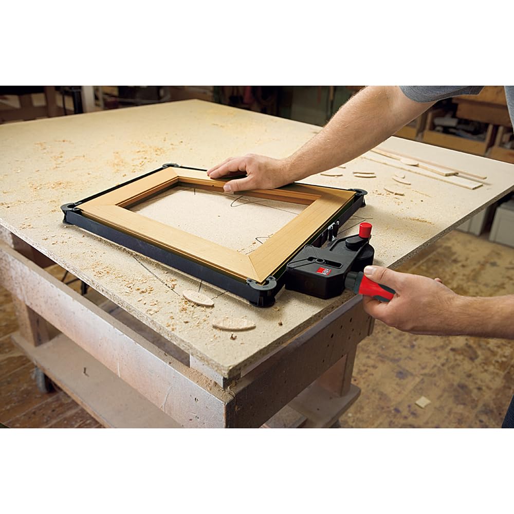 BESSEY VAS-23+2K-CB built-in take-up reel keeps excess strap tidy.