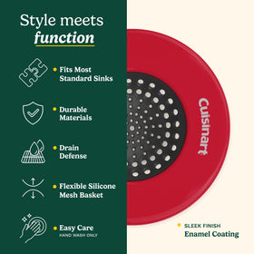 Best Brands Cuisinart easy-clean silicone mesh basket drains quickly and reuses