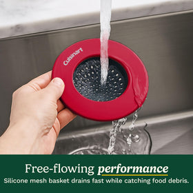 Best Brands Cuisinart strainer with silicone base protects sinks and prevents scratches