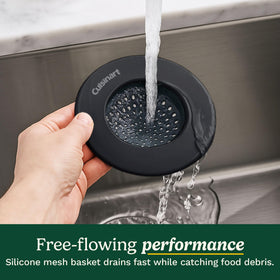 Best Brands Cuisinart sink strainer enamel-coated rim prevents rust on stainless and porcelain
