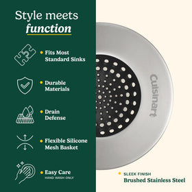 Outer diameter 4.35 inches ensures a secure, slip free fit in sinks