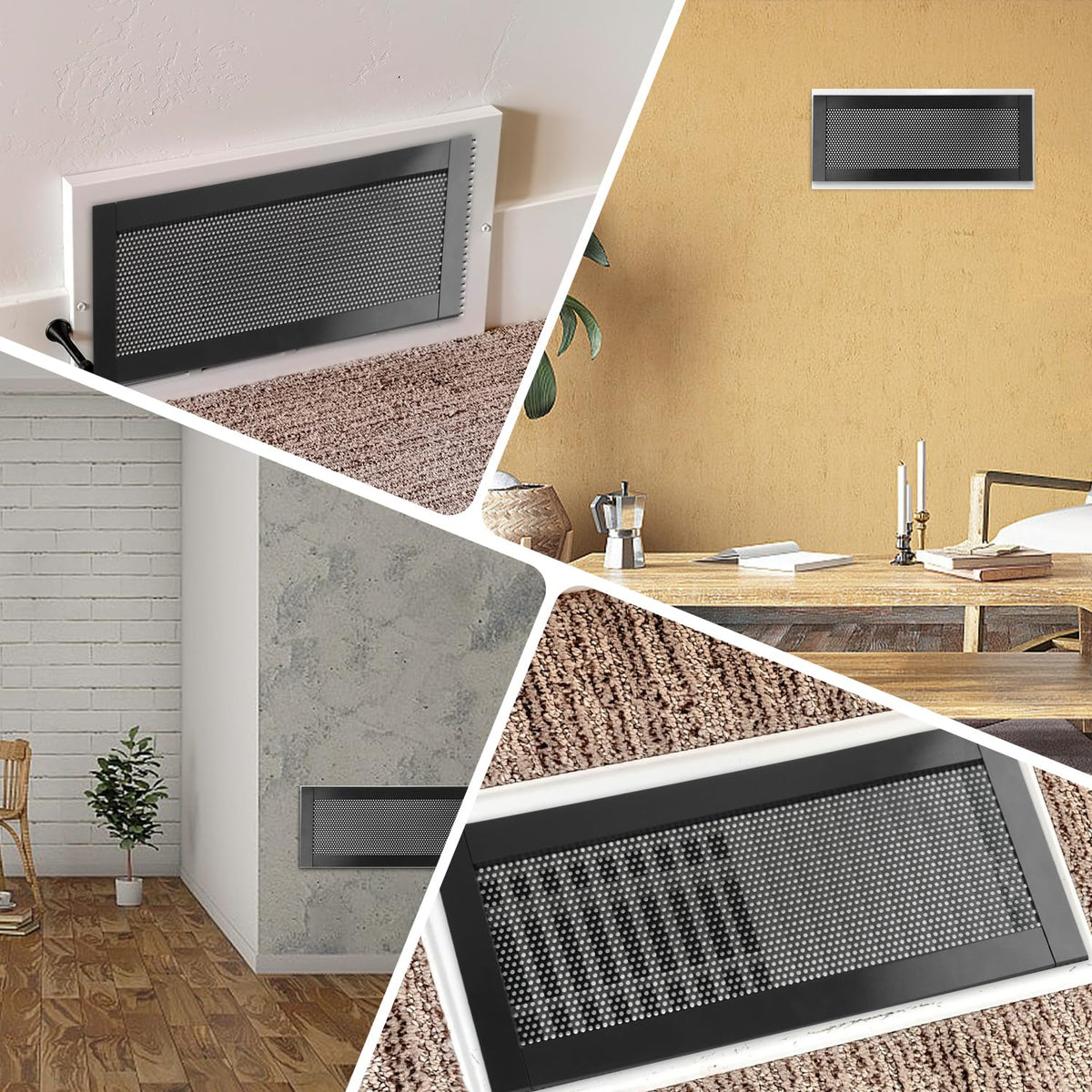 BEST CHOICE MAGNETS 8P debris-protected vents protect floors for a cleaner home
