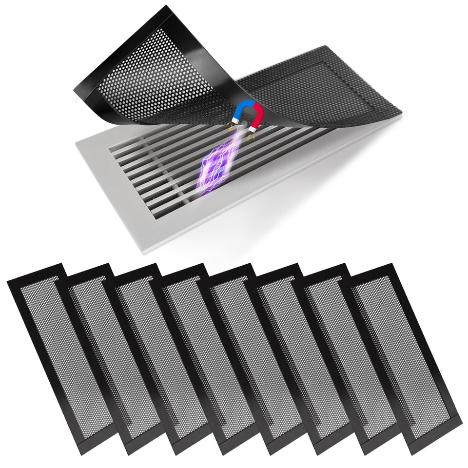 BEST CHOICE MAGNETS 8P floor vent cover closeup highlights strong magnets protecting vents from debris