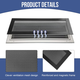 BEST CHOICE MAGNETS 8P magnetic seal secures the vent and blocks insects