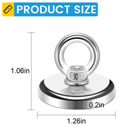 Best Choice Magnets eyebolt with countersunk hole demonstrates secure mounting.