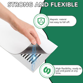 BEST CHOICE MAGNETS vent-cover sticky-attachment illustrates easy mounting on metal surfaces.