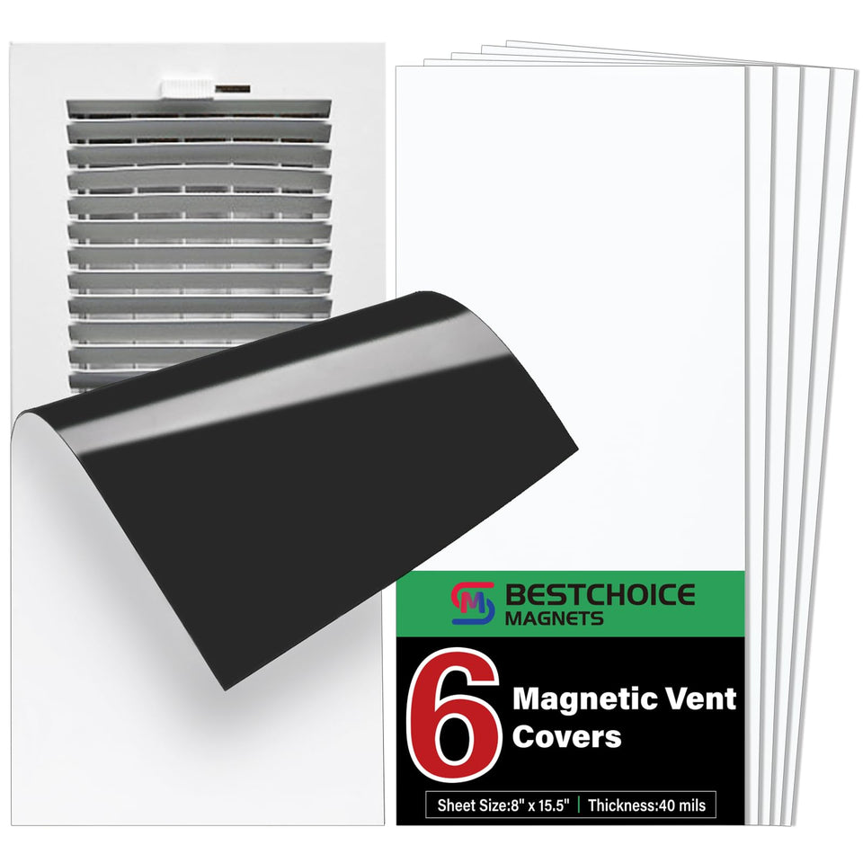 BEST CHOICE MAGNETS vent cover for floor register 8x15-in reduces drafts and improves comfort