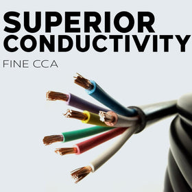 BEST CONNECTIONS 14 GA 7-conductor color-coded wiring for easy installation.