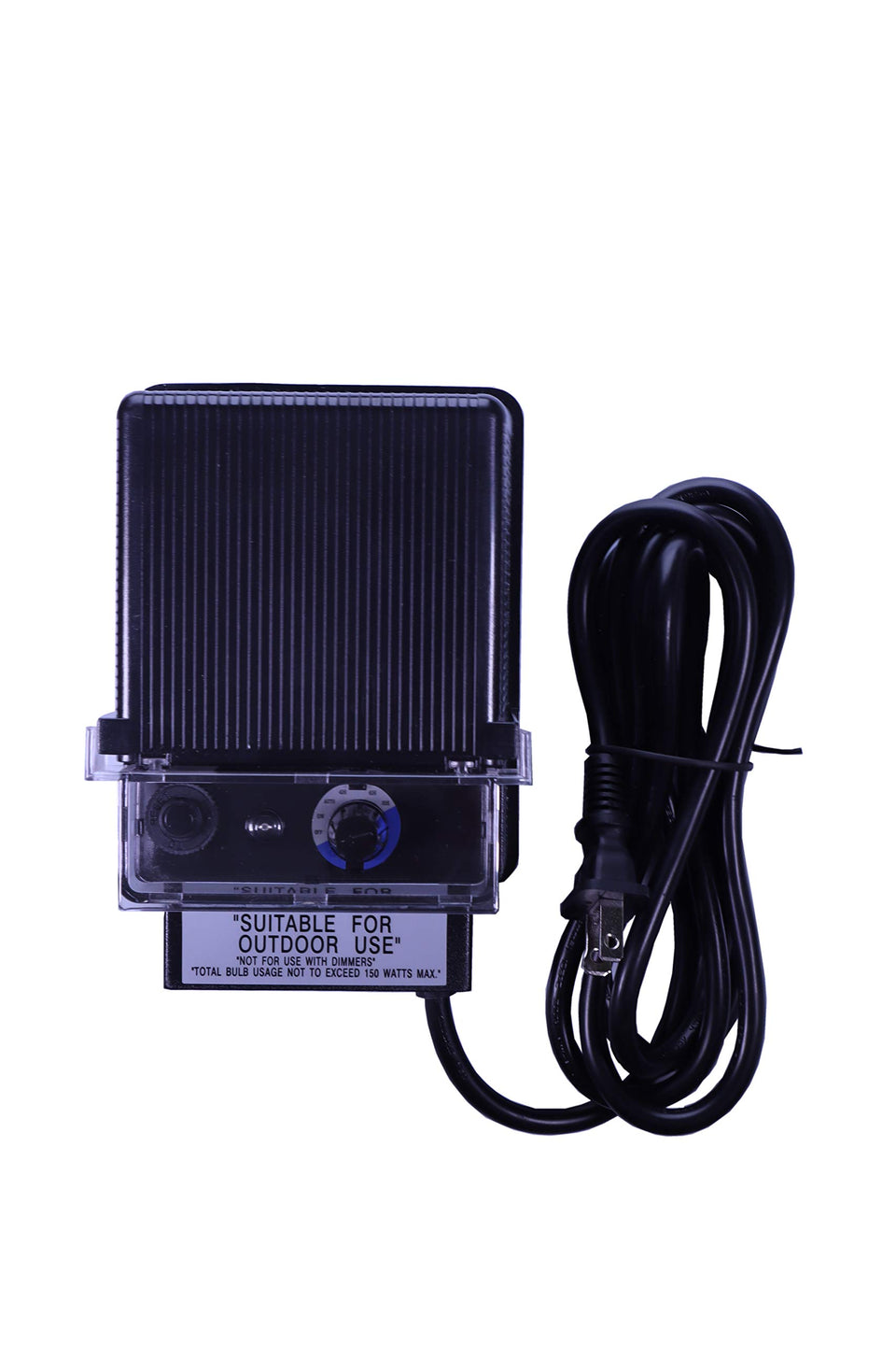 Best Pro Lighting 150W transformer outdoors with weatherproof black housing for landscapes