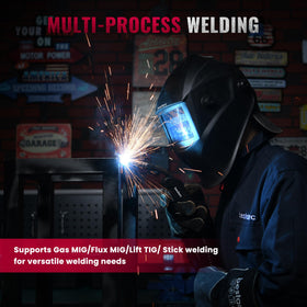 Bestarc MIG145 gasless flux core welding in outdoor conditions