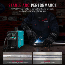 Bestarc MIG145 solid wire welding on stainless and carbon steel