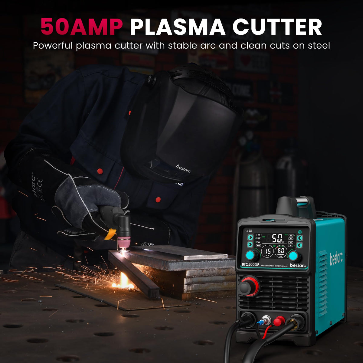 Bestarc 1/2-inch clean cuts deliver smooth edges on iron, steel, aluminum, and copper.