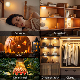 BESTDLCLITE puck light with auto timer feature for energy savings