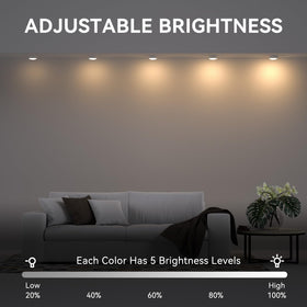 BESTDLCLITE dimmable puck light with adjustable brightness