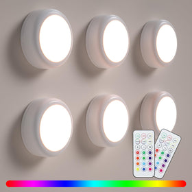 BESTDLCLITE LED puck light with remote control for easy lighting adjustment