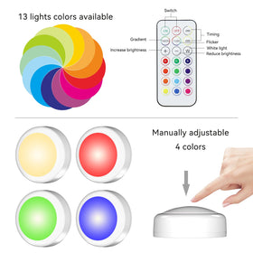 BESTDLCLITE six-pack puck lights arranged for multi-room lighting