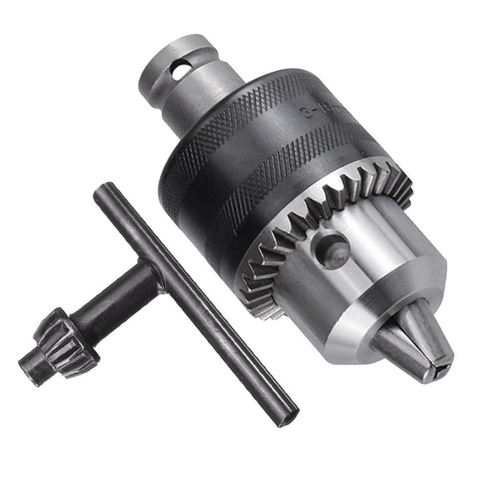 Bestgle chuck 1/2-20UNF mount for versatile drilling with 1.5–13mm bits.
