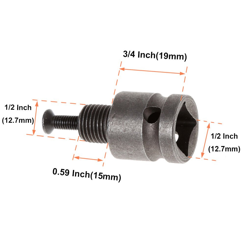 Bestgle 3-jaw chuck securely holds various twist drills.