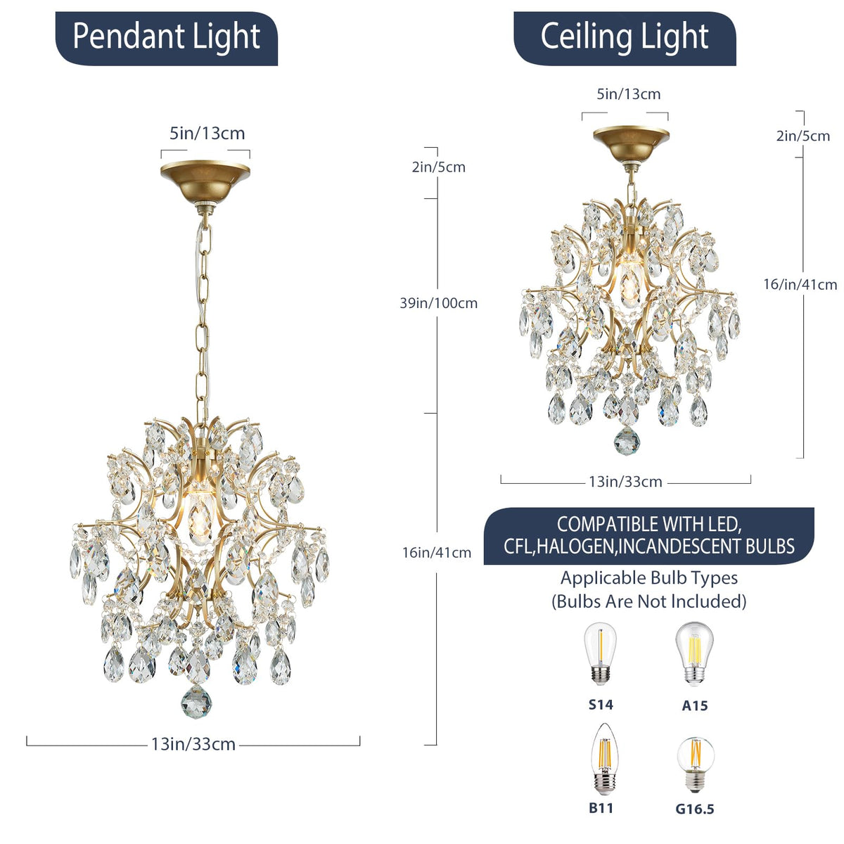 Bestier gold modern pendant in the bedroom adds refined glamour and light.