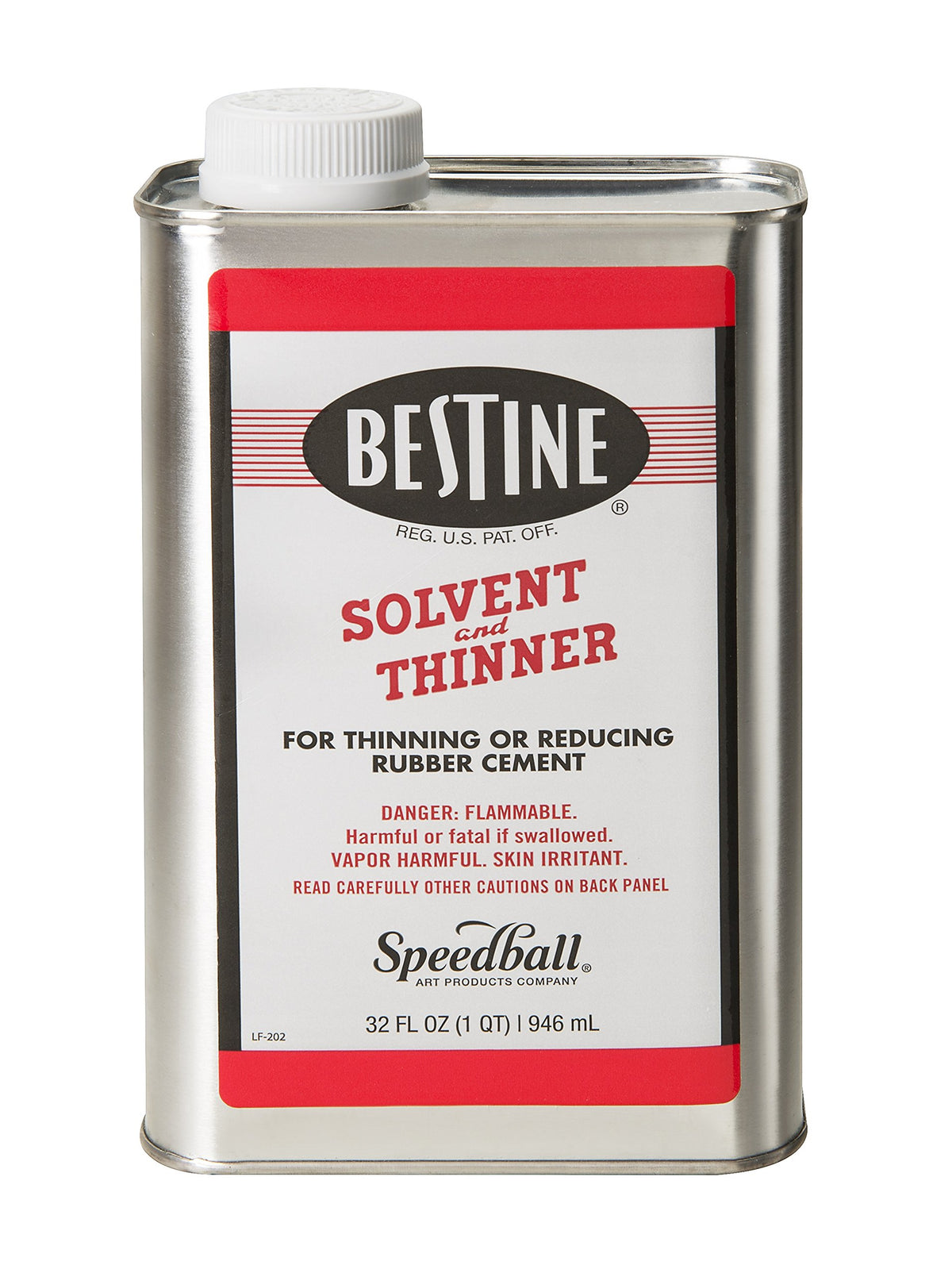 Bestine solvent 32oz can for thinning rubber cement and cleaning ink