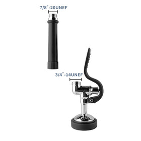 BESTJEEF dish sprayer head with rubber nozzles resists mineral buildup