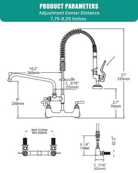 BESTJEEF heavy-duty brass base reduces wobble and leaks during busy shifts.