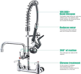 BESTJEEF pre-rinse sprayer in action delivering powerful cleaning.