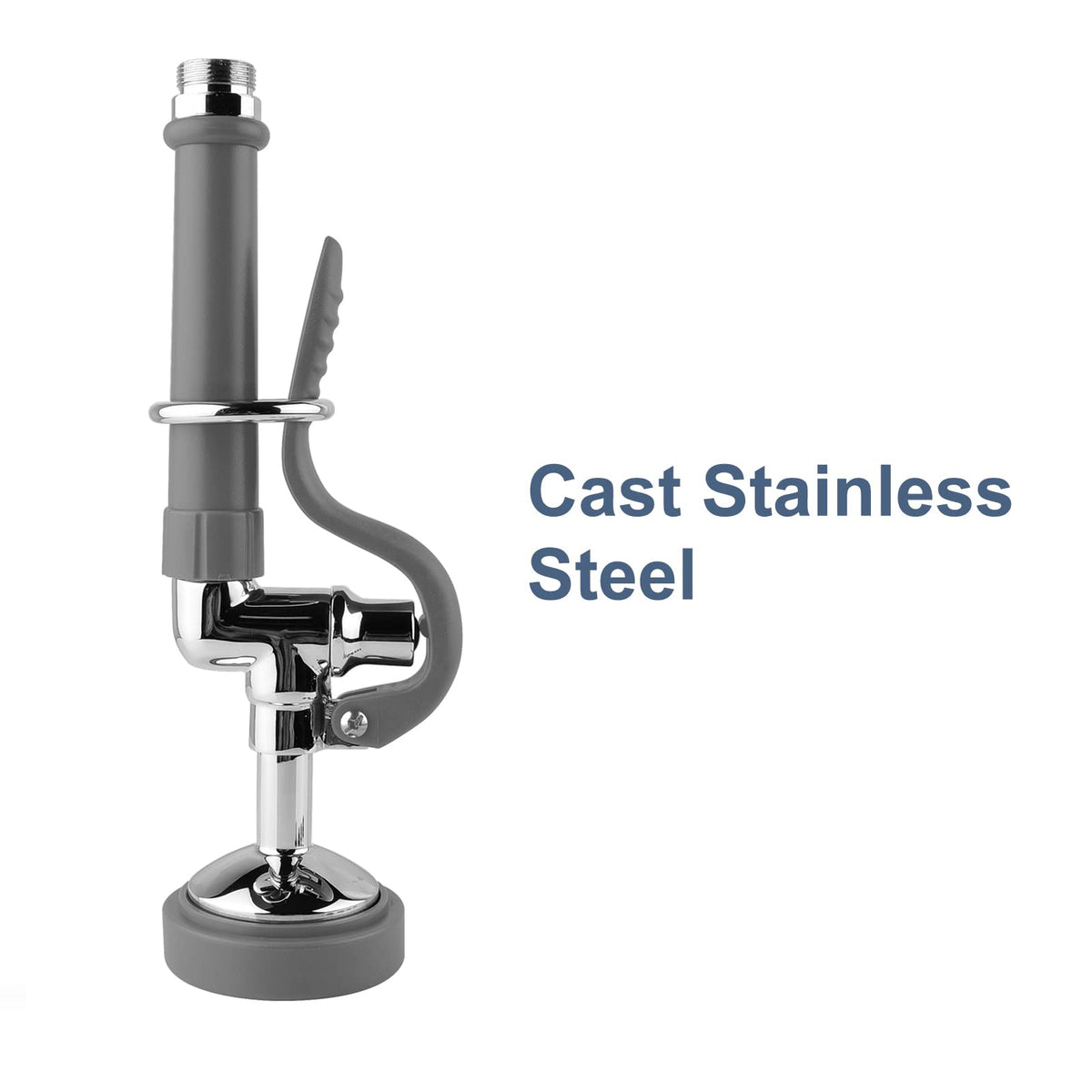 BestJEEF Pre Rinse Sprayer chrome finish adds durable shine to a commercial sink.
