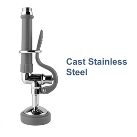 BestJEEF Pre Rinse Sprayer chrome finish adds durable shine to a commercial sink.