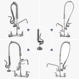 BestJEEF Pre Rinse Sprayer shows high-pressure valve delivering strong wash.