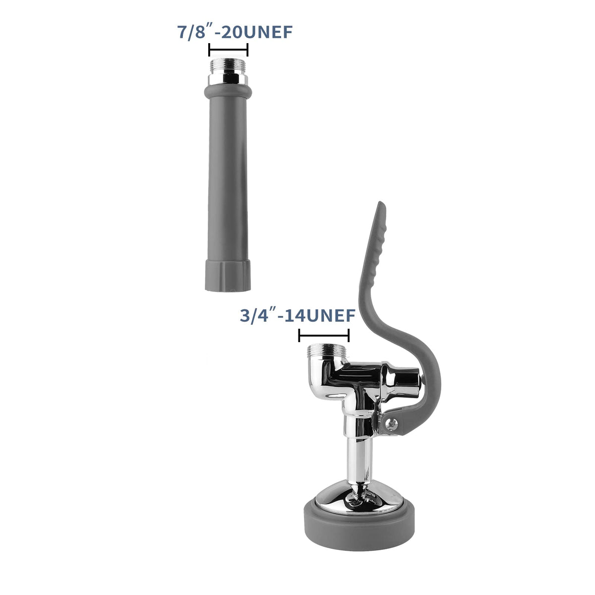BestJEEF Pre Rinse Sprayer hold-down ring keeps the handle secure during use.