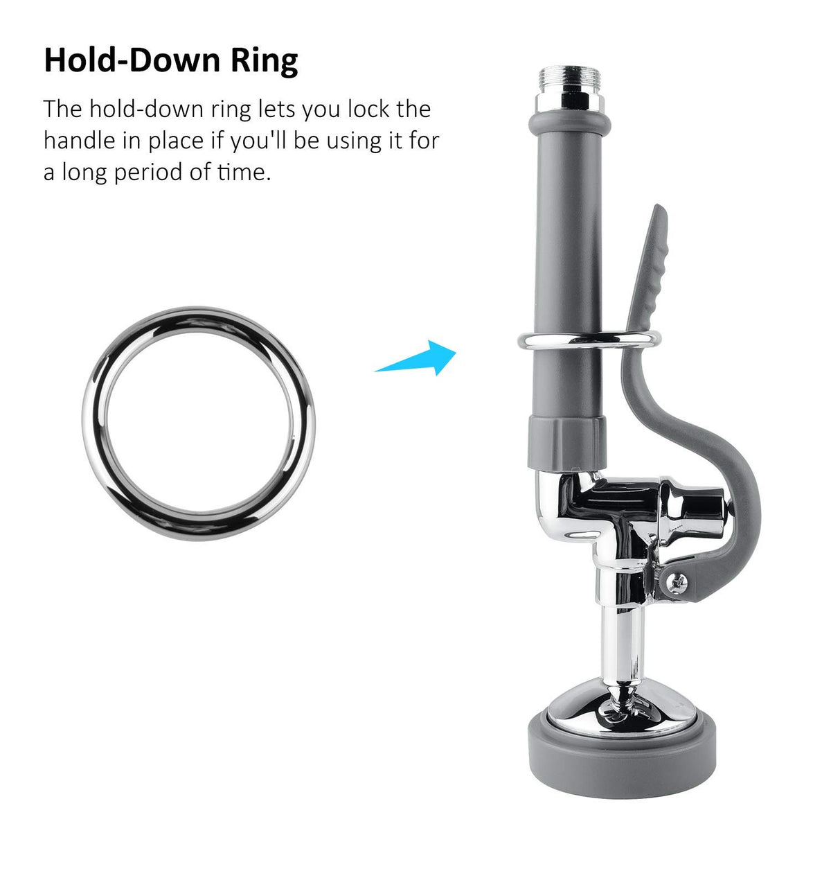 BESTJEEF spray head with rubber nozzles resists hard water buildup