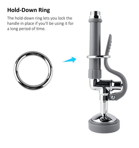 BESTJEEF spray head with rubber nozzles resists hard water buildup