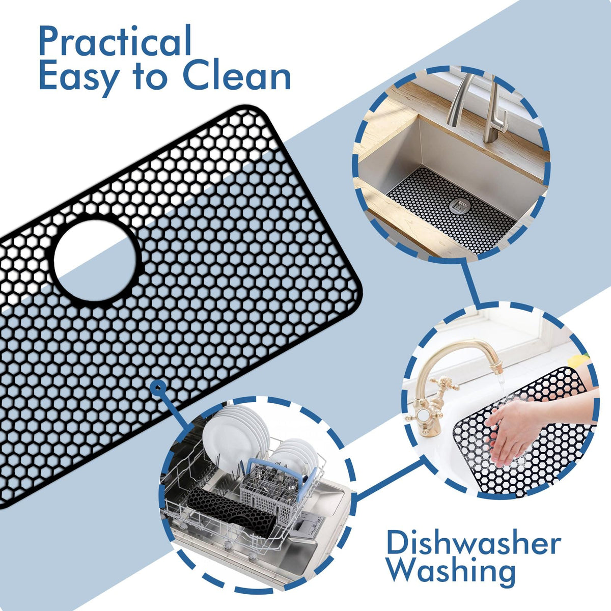 Bestjing hexagon-pattern design with gaps allows water drainage.
