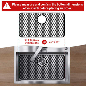 Bestjing rustproof silicone mat emphasizes durable, rust-free protection for sinks.