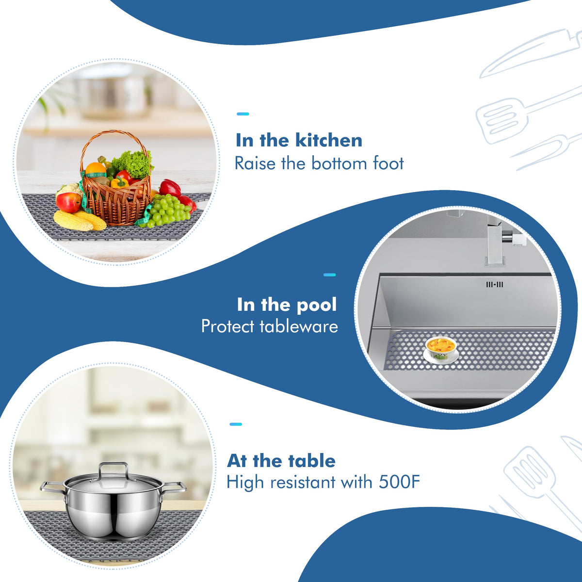 Bestjing silicone mat is dishwasher-safe for quick, convenient cleanup after meals