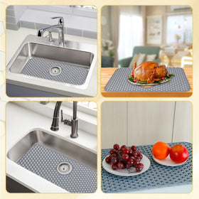 Bestjing mat doubles as drying grid and drain rack