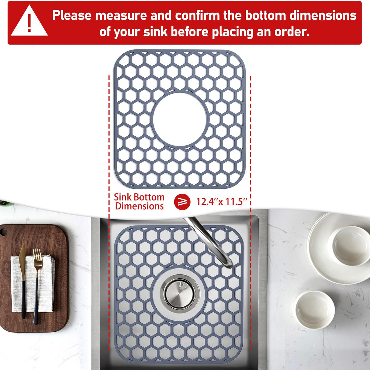 Bestjing silicone sink protector heat-resistance close-up for handling hot pots safely.