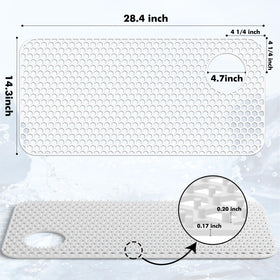 Bestjing mat with non-slip surface keeps dishes steady during washing