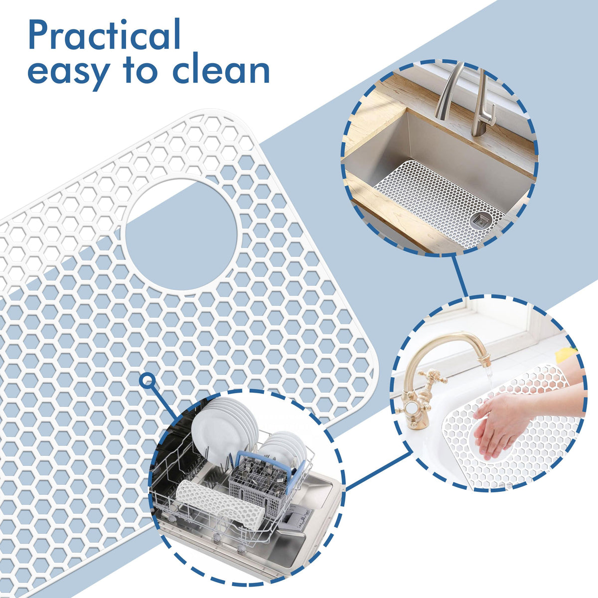 Bestjing protector designed for porcelain and stainless steel sinks