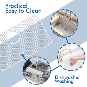 Bestjing bottom-protection mat shields stainless steel and porcelain sinks.