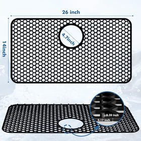 Bestjing sink bottom protector cushions delicate dishes while washing.