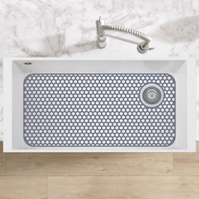 Bestjing silicone mat uses hex-pattern drainage for easy, fast cleaning