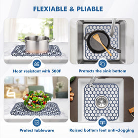 Bestjing sink protector dishwasher-safe feature shown for easy cleaning.