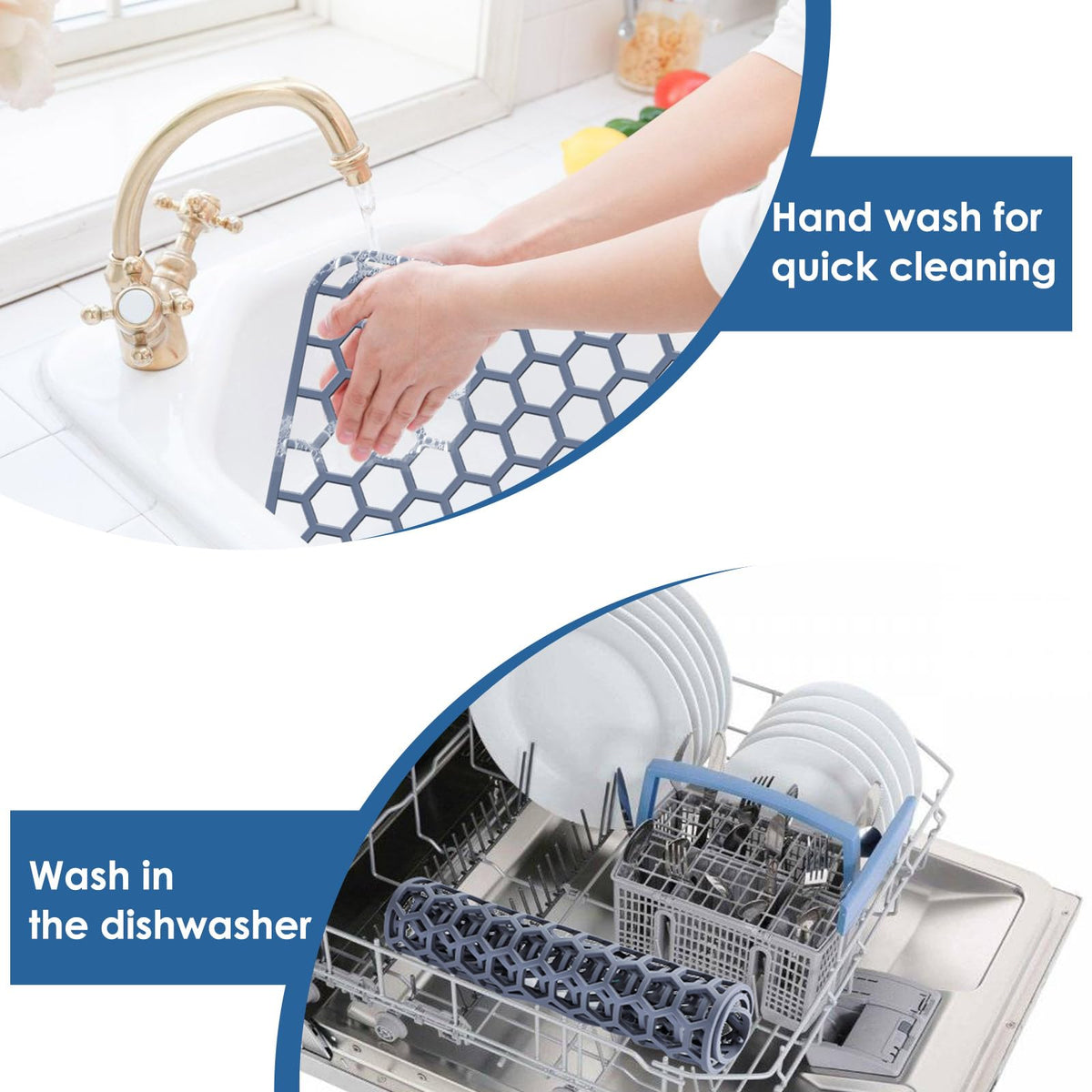 Bestjing sink protector fits stainless steel and porcelain sinks for versatility.