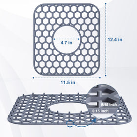 Bestjing sink protector non-slip feet image shows secure placement during use.