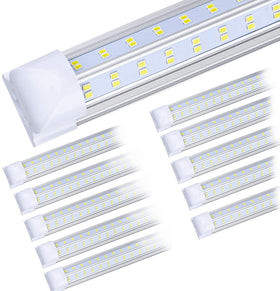 BSK.BESTKA 10-pack 8ft shop light front view for bright, even workshop illumination.