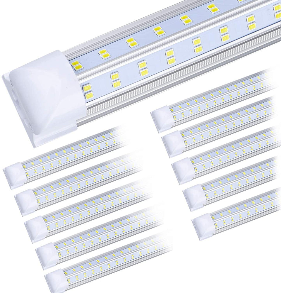 BSK.BESTKA 10-pack 8ft shop light front view for bright, even workshop illumination.
