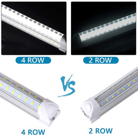 BSK.BESTKA 8ft LED shop light with V-shape beam for wide coverage in workshops.