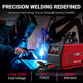 BESTMIG 145A MIG-TIG-MMA welding in action demonstrates versatility across metals